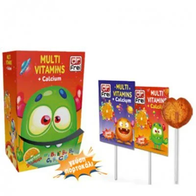 ALFACARE - DR.FREI Γλειφιτζούρι Immunity Vitamins & Minerals (γεύση πορτοκάλι)- 1τεμ.